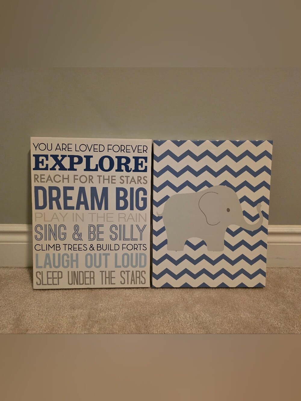 Boy's Bedroom Wall Art Set